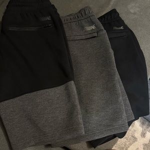 American Eagle men's sweat shorts size XS gray and black